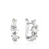 Ania Haie "Silver Cluster Huggie" Earrings