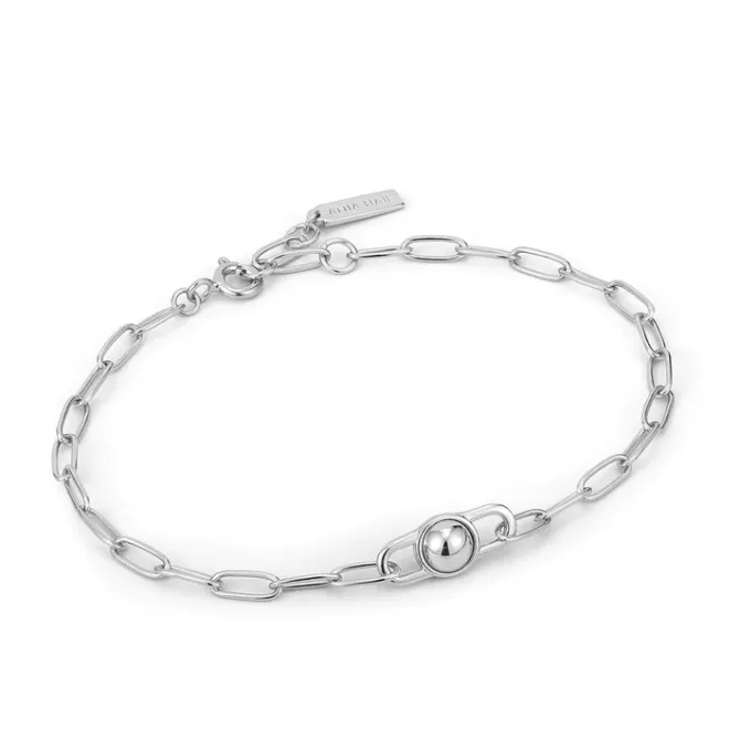 Ania Haie "Silver Orb Link Chunky Chain" Bracelet