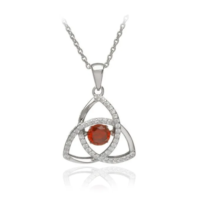 BIRTHSTONE TRINITY PENDANT (JANUARY)