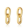 CHUNKY DOUBLE LINK DROP EARRING