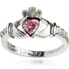 Claddagh October Birthstone Ring
