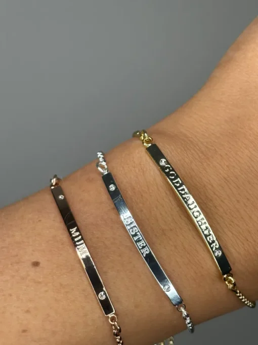 Cristallo Rose Plated Daughter Bracelet