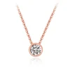 9CT ROSE GOLD CZ SLIDER NECKLACE