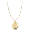 9ct St Christopher Medal & Paper Chain