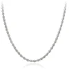 9CT WHITE GOLD HOLLOW ROPE CHAIN Necklace