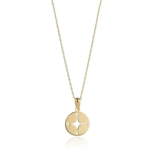 9ct Yellow Compass Necklace