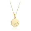 9ct Yellow Gold Baby Footprint Necklace