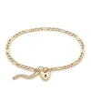 9CT YELLOW GOLD 2-BAR LINK-AND-PANTHER-CHAIN PADLOCK BRACELET