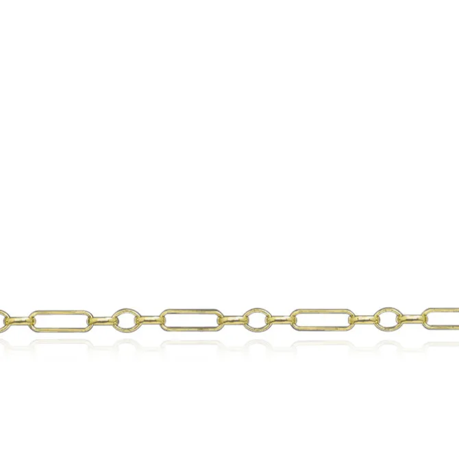 9ct Yellow Gold Figaro Belcher Half Chain Necklace