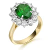 9ct YELLOW GOLD "LADY DIANA STYLE" CZ RING