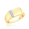 9CT YELLOW GOLD RECTANGULAR SIGNET RING