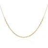 9CT YELLOW GOLD ROPE AND TRACE ADJUSTABLE CHAIN