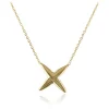 GOLD "SEALED WITH A KISS" NECKLACE