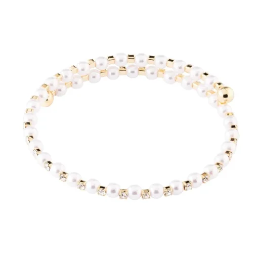 Rebecca My World Bracelet with Pearls and Zircons