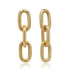 Rebecca Yellow Gold Diva Triple Textured Stud Earrings