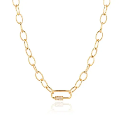 Rebecca Yellow Plated Necklace