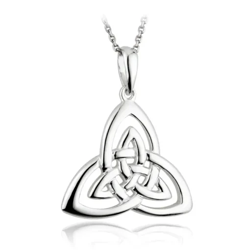 SILVER TRINITY KNOT NECKLACE