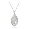 Sterling Silver Miraculous Medal Necklace