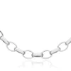 STERLING SILVER OVAL BELCHER CHAIN Necklace