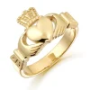 Yellow Gold Unisex Claddagh Ring